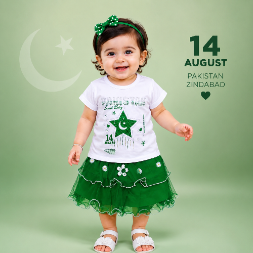 14 August 2 Pcs Girl's Fancy Embroidered Shirt And Skirt Set