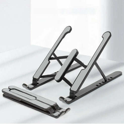 Plastic Foldable & Portable Laptop Stand | Lightweight Adjustable Laptop Holder | High-Quality ABS