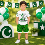 14 August 2 Pcs Boy's Shirt And Shorts Set thumbnail 2