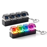 4-Key Mechanical Keyboard Clicker Keychain | Portable Mechanical Switch Fidget Toy | Stress Relief Finger Clicker | Tactile Keyboard Keychain with Light thumbnail 4