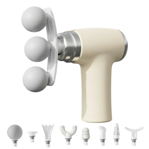 Five Head Massage Gun | Rechargeable Deep Tissue Muscle Massager | 9 Massage Heads | 6 Speed Levels | Model BLD-780